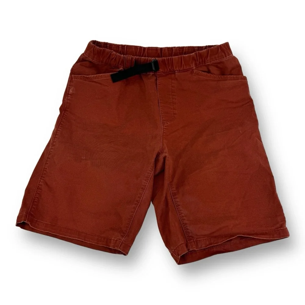 Mountain Hardwear‎ Men's Red Belted Cotton Elastane Hiking Shorts Size Small S
